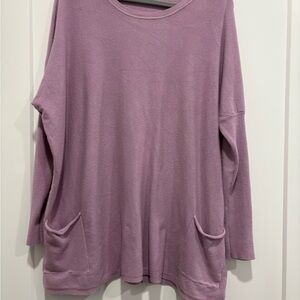 Tea n Rose Mauve Long Sleeve Tunic